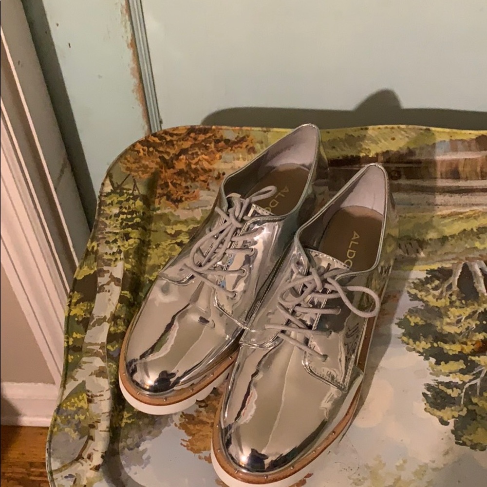 Aldo amazing silver shoes